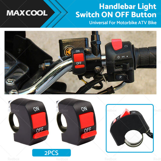 {{ 2PCS Universal Motorcycle ATV Bike Handlebar Light Switch ON OFF Button }} - Buy Car Parts Online at {{ Kaka Auto Parts }}.