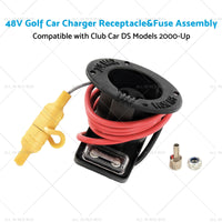 {{ 48V Golf Car Charger Receptacle and Fuse Assembly Suitable for Club Car DS 2000-Up }} - Buy Car Parts Online at {{ Kaka Auto Parts }}.