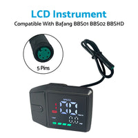 High Quality LCD Instrument Suitable For Bafang BBS01 Center Motor Color Display