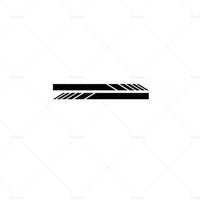 {{ 5x Car Side Body Sticker Vinyl Hood Roof Decals Racing Long Stripe Universal }} - Buy Car Parts Online at {{ Kaka Auto Parts }}.