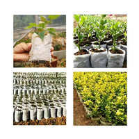 200x Non-Woven Biodegradable Grow Bags Suitable For Plant Nursery Seedling & Garden